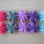 10pcs - Mini Coral Cabochons - Resin - Purple..