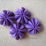 4pcs - Mini Coral Cabochons - Resin - Violet -..
